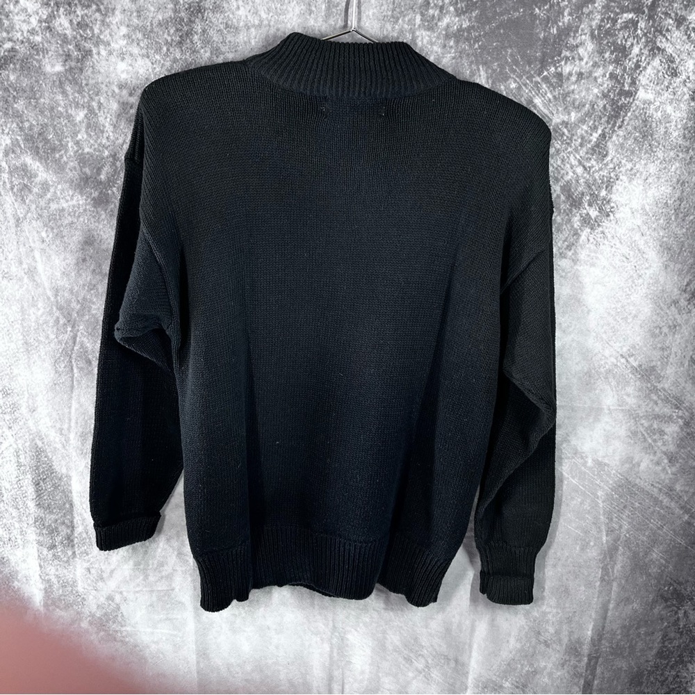 Vintage Santoria Geometric Multi Colored Rhinestone Beaded Pullover Sweater - Picture 6 of 6